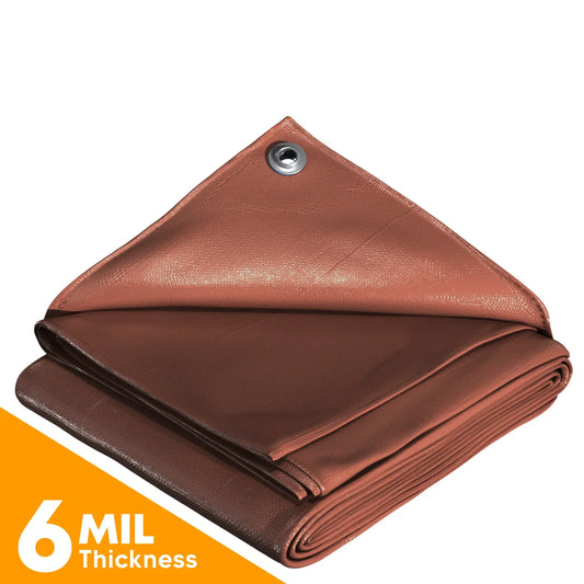 Brown Poly Tarps.