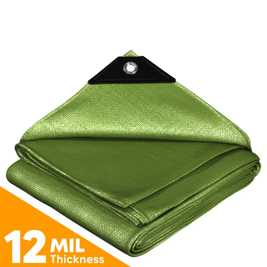 Green Poly Tarps.
