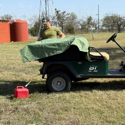 Green Canvas Tarps.
