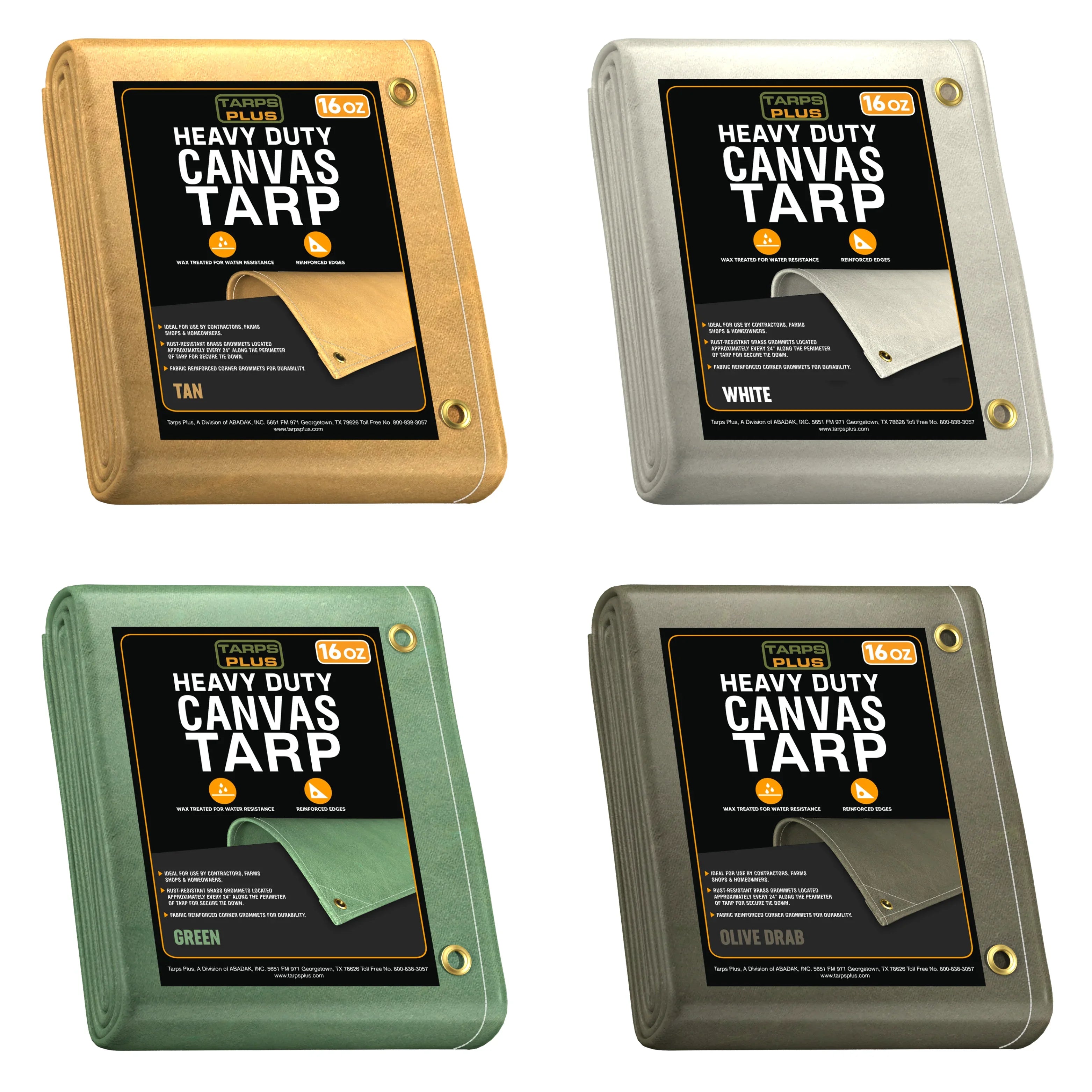 HEAVY DUTY CANVAS TARPS