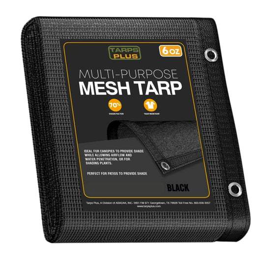 Black Mesh Tarps.