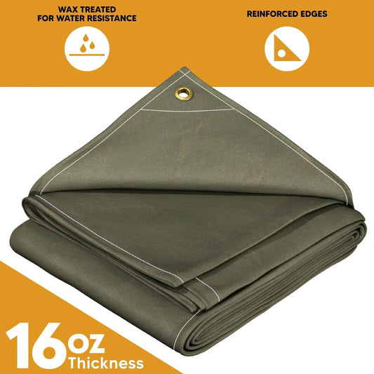 Olive Drab Canvas Tarps.