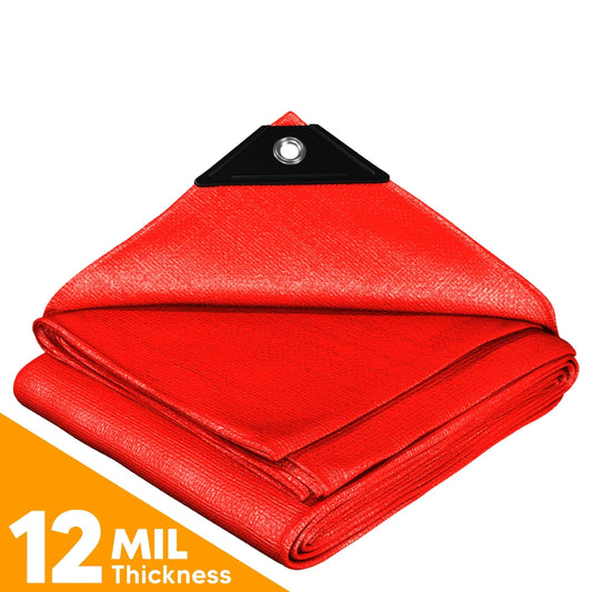 Red Poly Tarps.