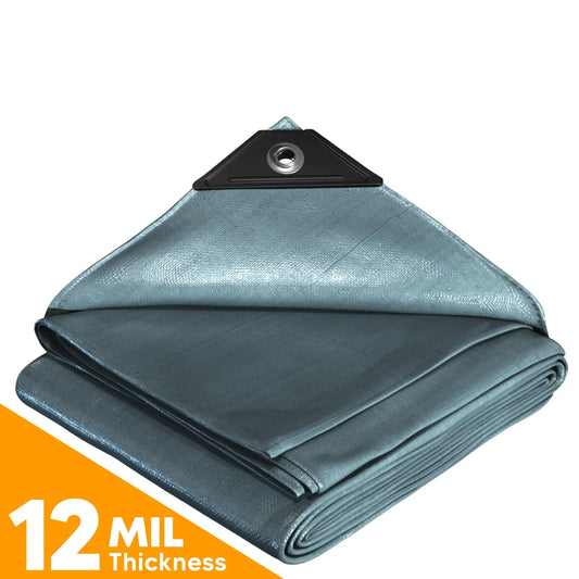 Silver Poly Tarps.