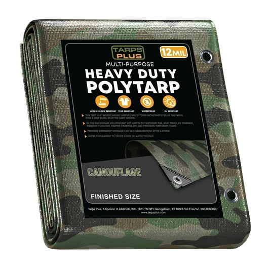 Camouflage Poly Tarps.