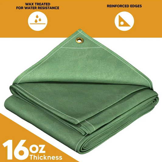 Green Canvas Tarps.