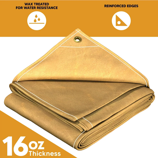 Tan Canvas Tarps.